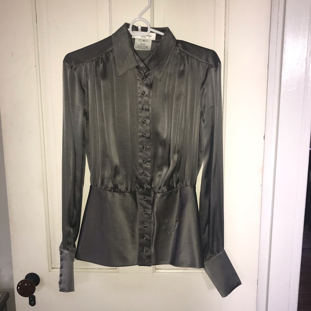 Stunning Balenciaga silk blouse